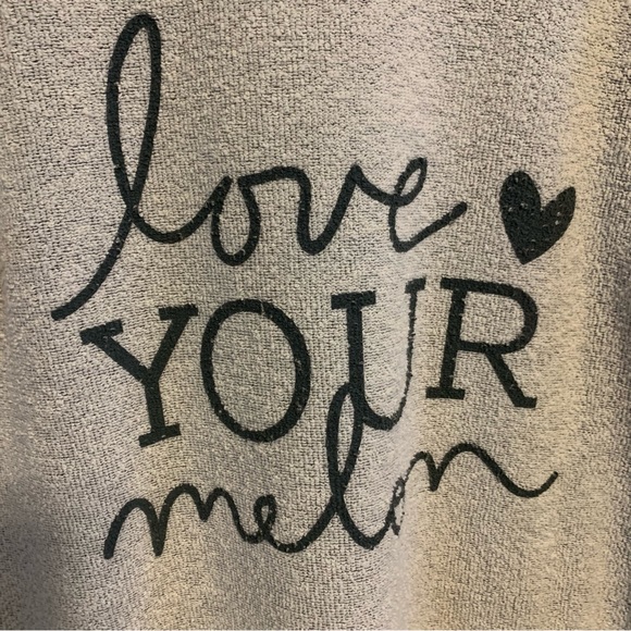 LOVE YOUR MELON WOOLLY THREADS Mock Neck Sweatshirt - Picture 3 of 5